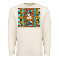 Sandshell goat family mom sunflowers serape leopard cowhide tumbler Premium Sweatshirt - Artiststas
