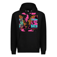 Black freedom rocks seamless pattern Premium Hoodie - BundleAndBundleShop
