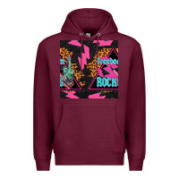 Burgundy freedom rocks seamless pattern Premium Hoodie - BundleAndBundleShop