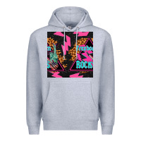 Heather Grey freedom rocks seamless pattern Premium Hoodie - BundleAndBundleShop