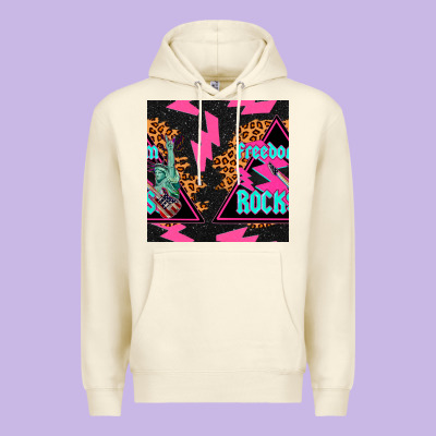 Freedom Rocks Seamless Pattern Premium Hoodie Designed By Bundleandbundleshop