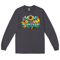 Smoke Mom of twins sunflower mothers day Long Sleeve Tee - HowdyJamesFarm