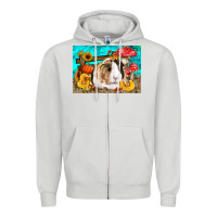 Dove Grey Guinea Pig Kid's Zipper Hoodie - LillyAllenDesigns