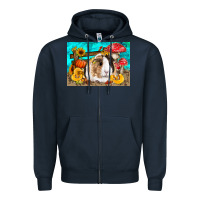 Navy Guinea Pig Kid's Zipper Hoodie - LillyAllenDesigns