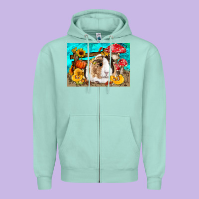 Guinea Pig Kid's Zipper Hoodie Designed By Lillyallendesigns