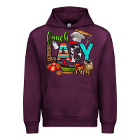 Mauve Wine lunch lady crew Urban Hoodie - AdoDesignShop