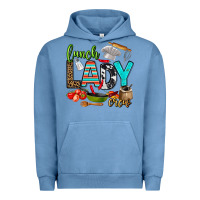 Pigment Pebble Blue lunch lady crew Urban Hoodie - AdoDesignShop