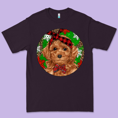 Christmas Toy Poodle Premium Tee Designed By Ranaportraitstore