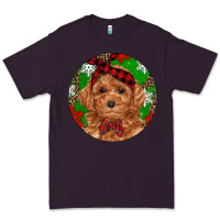 Plum Christmas Toy Poodle Premium Tee - RanaPortraitStore