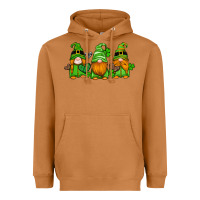 Meerkat st patricks day gnomes with western hearts and shamrocks Heavyweight Hoodie - Artiststas