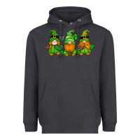 Smoke st patricks day gnomes with western hearts and shamrocks Heavyweight Hoodie - Artiststas
