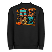 Black Fall Autumn Leopard Meme Heavyweight Sweatshirt - LillyAllenDesigns