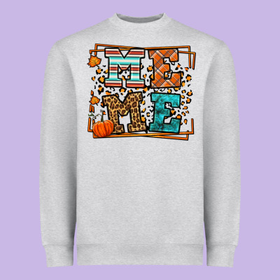 Fall Autumn Leopard Meme Heavyweight Sweatshirt Designed By Lillyallendesigns