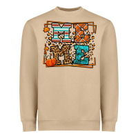 Mushroom Fall Autumn Leopard Meme Heavyweight Sweatshirt - LillyAllenDesigns