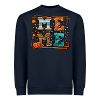 Navy Fall Autumn Leopard Meme Heavyweight Sweatshirt - LillyAllenDesigns