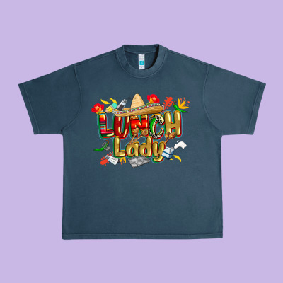 Cinco De Mayo Lunch Lady Urban Heavy Tee Designed By Cowgirlartshop
