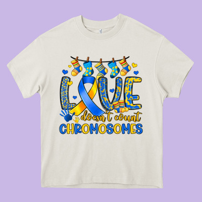 Love Doesn T Count Chromosomes Heavy Core Tee Designed By Artiststas