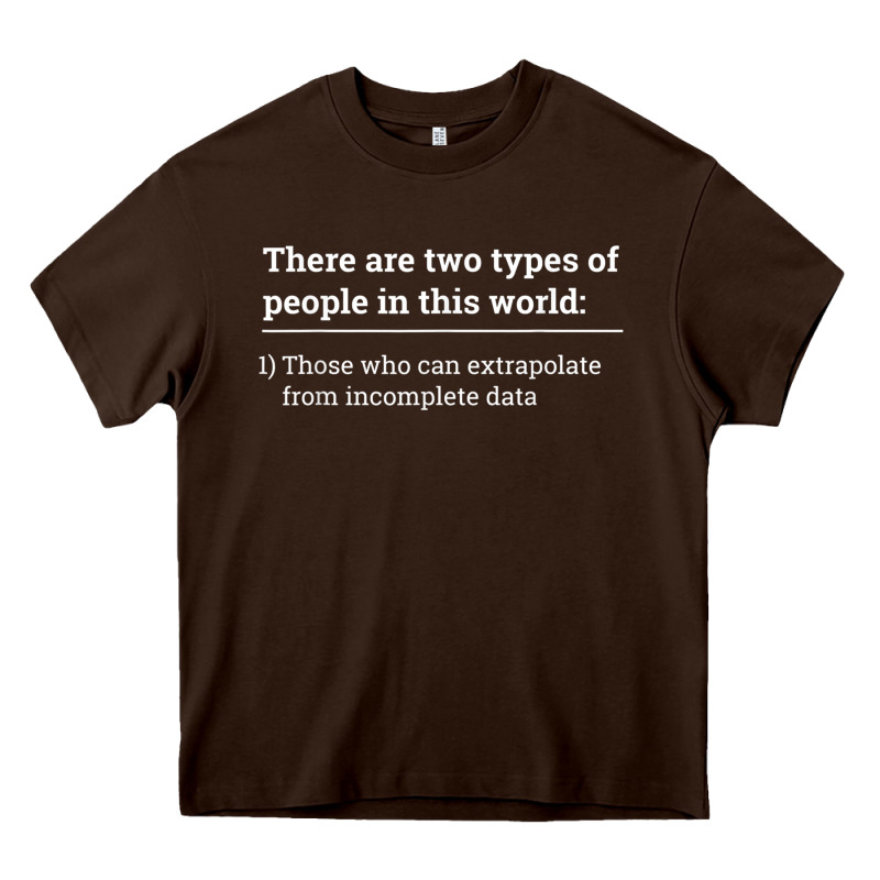 Two Types Of People Can Extrapolate Incomplete Data Gift Heavy Core Tee by minhPixels | Teevron