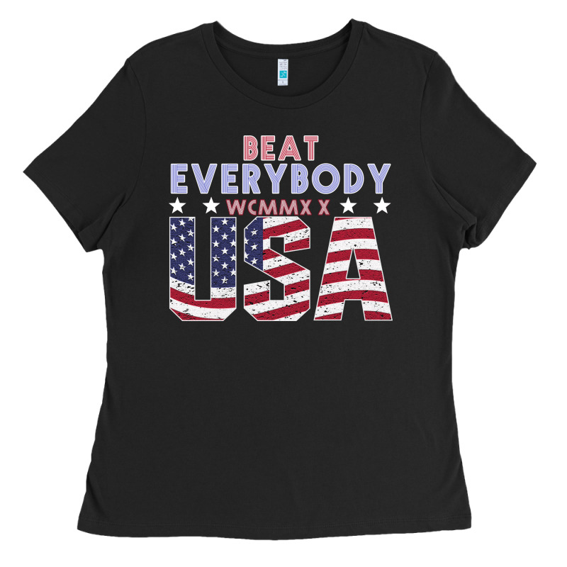 Usa Beat Everybody Ladies Tee by Bettercallsaul | Teevron