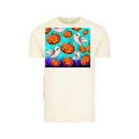 Vintage Arctic halloween pumpkins with ghosts Vintage Tee - TumblerDesignByShophia