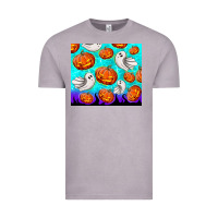 Vintage Zinc halloween pumpkins with ghosts Vintage Tee - TumblerDesignByShophia