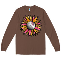 Chestnut Volleyball Sunflower Long Sleeve Tee - Jasminsmagicworld
