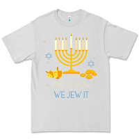 Dove Grey this is how we jew it funny jewish ugly hanukkah christmas Premium Tee - minhPixels