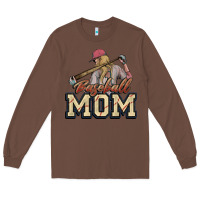 Chestnut Baseball mom Long Sleeve Tee - HowdyJamesFarm