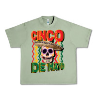 Oil Green cinco de mayo with skull Urban Heavy Tee - CowGirlArtShop
