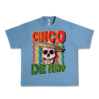 Pebble Blue cinco de mayo with skull Urban Heavy Tee - CowGirlArtShop