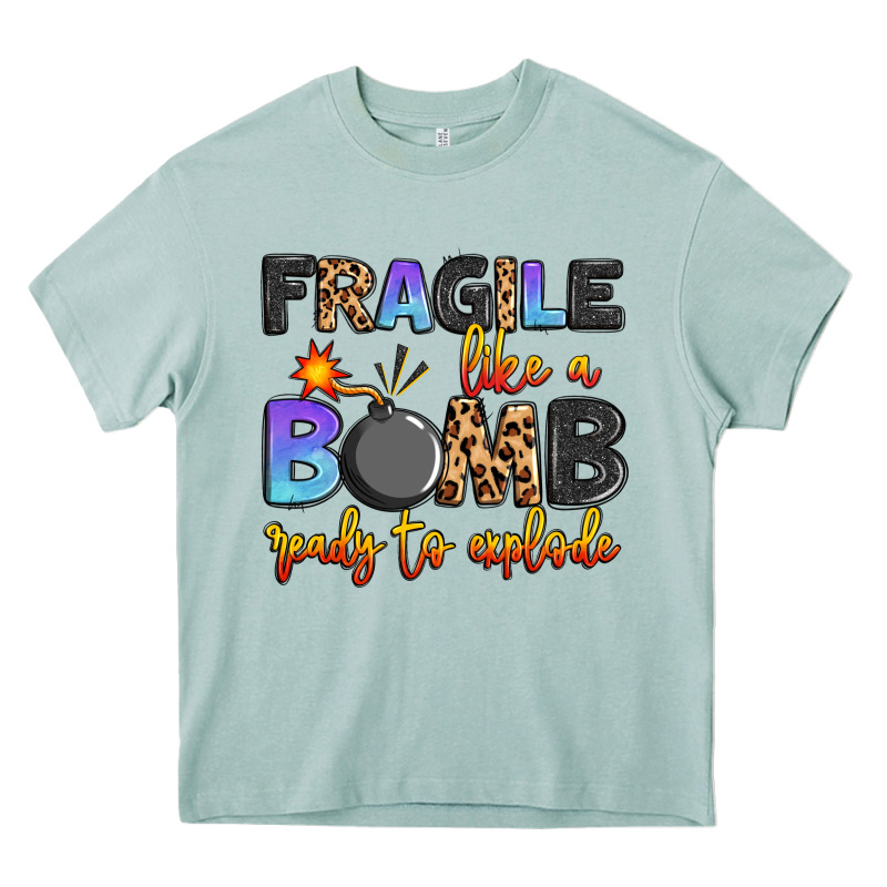 Fragile Like A Bomb Ready To Explode Heavy Core Tee by Artiststas | Teevron