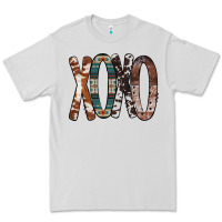 Dove Grey Xoxo Leopard Heart Premium Tee - Bettercallsaul