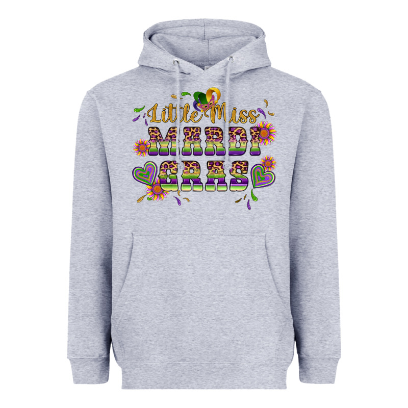 Little Miss Mardi Gras Heavyweight Hoodie by Artiststas | Teevron