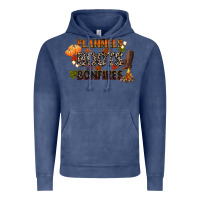 Vintage Denim flannels boots and bonfires Vintage Hoodie - CowGirlArtShop