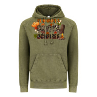 Vintage Olive flannels boots and bonfires Vintage Hoodie - CowGirlArtShop