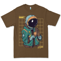 Cacao astronaut space travel retro aesthetic streetwear t shirt Premium Tee - minhPixels