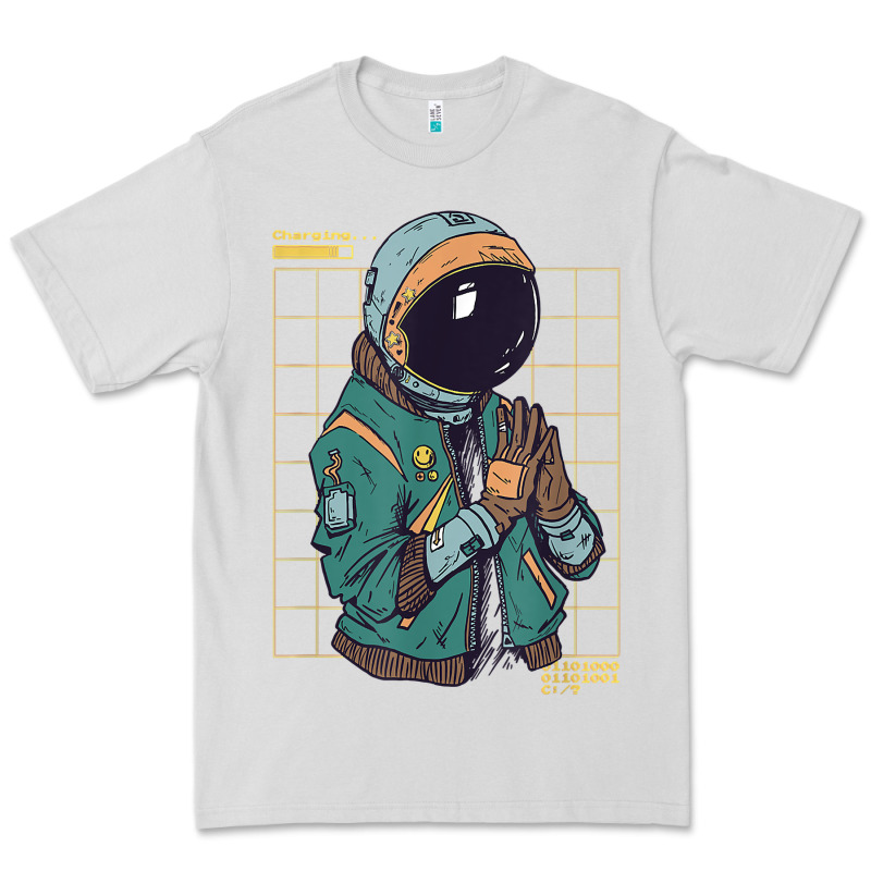 Astronaut Space Travel Retro Aesthetic Streetwear T Shirt Premium Tee by minhPixels | Teevron
