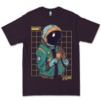 Plum astronaut space travel retro aesthetic streetwear t shirt Premium Tee - minhPixels