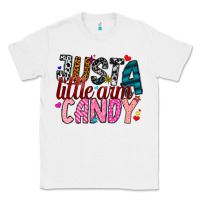 White Just A Little Arm Candy Classic Tee - SublimationCraftShop