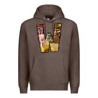 Coffee farm life alphabet lowercase letters w Premium Hoodie - BundleAndBundleShop