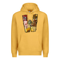 Mustard farm life alphabet lowercase letters w Premium Hoodie - BundleAndBundleShop