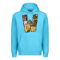 Ocean Blue farm life alphabet lowercase letters w Premium Hoodie - BundleAndBundleShop