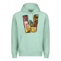 Seafoam farm life alphabet lowercase letters w Premium Hoodie - BundleAndBundleShop