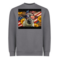 Storm Western 4th Of July Sheep Heavyweight Sweatshirt - LillyAllenDesigns
