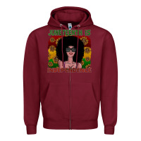 Burgundy juneteenth is independence Zipper Hoodie - SublimationCraftShop