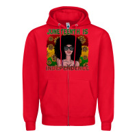 Red juneteenth is independence Zipper Hoodie - SublimationCraftShop