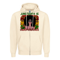Sandshell juneteenth is independence Zipper Hoodie - SublimationCraftShop