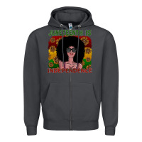 Smoke juneteenth is independence Zipper Hoodie - SublimationCraftShop