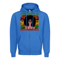 True Royal juneteenth is independence Zipper Hoodie - SublimationCraftShop