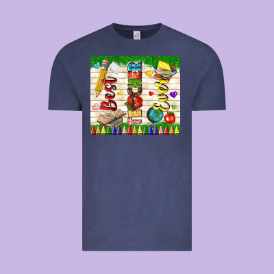Best Teacher Ever Vintage Tee Designed By Tumblerdesignbyshophia